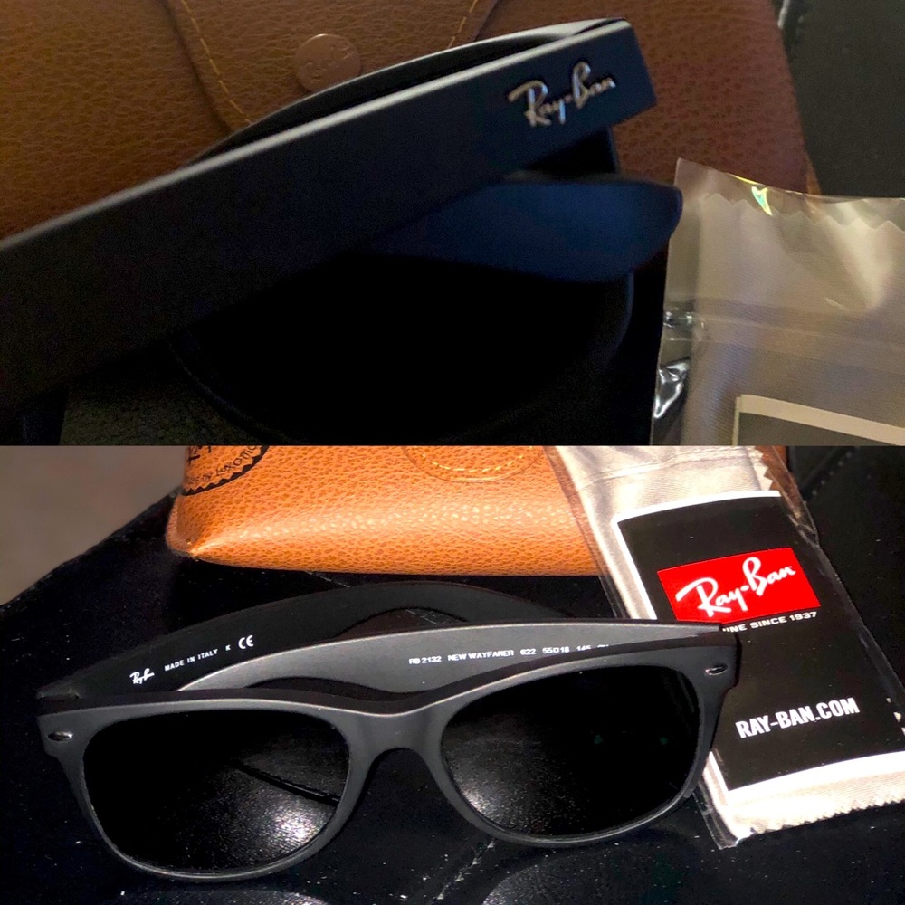 Ray Ban Black Rubber Sunglasses